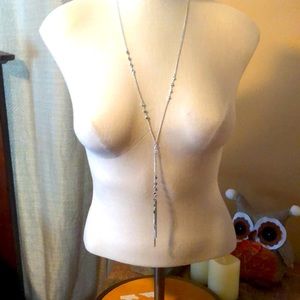 BANCROFT - Rue Lariat Necklace, silver